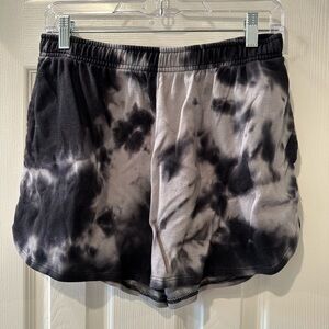 Wild Fable Black and Gray Tie-Dye Women Shorts